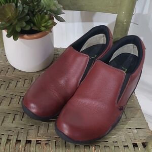 Kuru Womens Red Kivi Leather Comfort Shoes Size 9